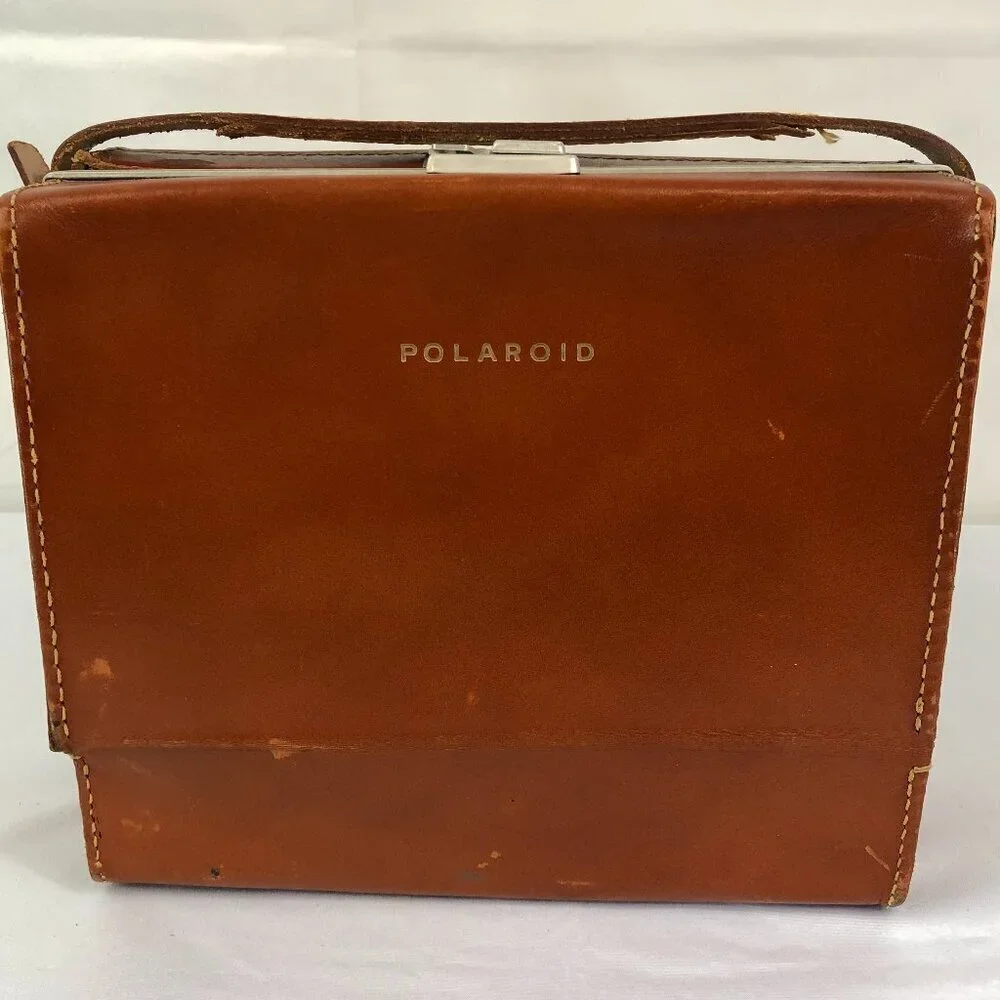 Vintage Polaroid Model 80 Land Camera With Wink Light And Flash In Case